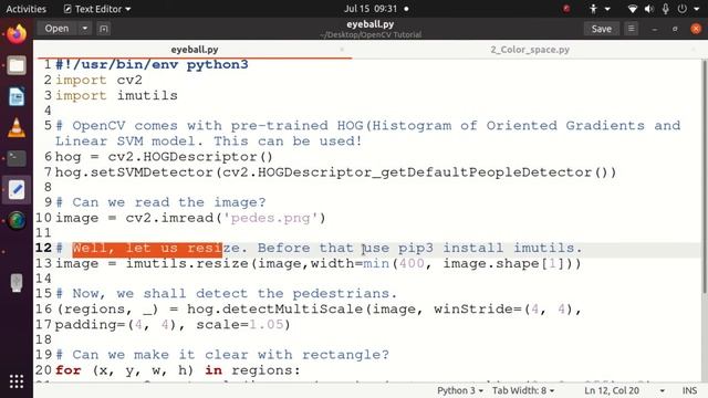 17. Pedestrian Detection with OpenCV смотреть онлайн