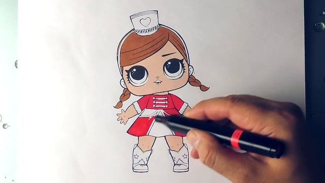 Раскраска Majorette LOL Surprise Раскраски для девочек куклы LOL DOLL смотреть онлайн