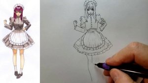 как нарисовать аниме девушку
