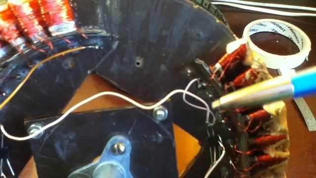 Самодельный тихоходный генератор для ветряка 44 неодимовых магнита смотреть онлайн