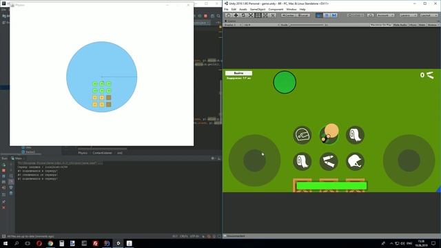 Multiplayer Unity game & Java server (netty + dyn4j) смотреть онлайн