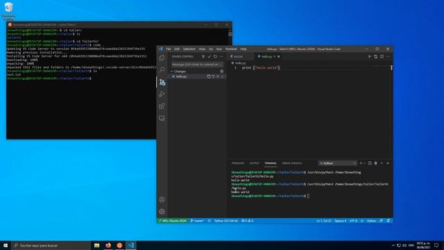 Instalación de vscode e integración con WSL y github смотреть онлайн