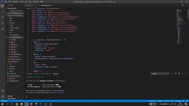 FEBATECH | React.js and SpringBoot App POC - Frontend смотреть онлайн