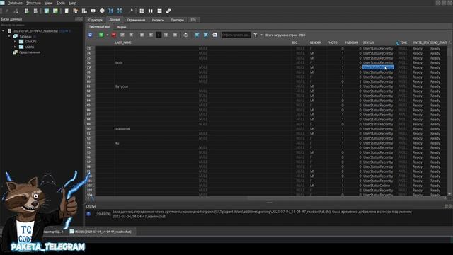 Telegram Expert Обзор как работать с базами данных SQLiteStudio [Telegram Soft]