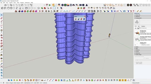sketchup tutorial / create parametric Building / free useful plugin смотреть онлайн