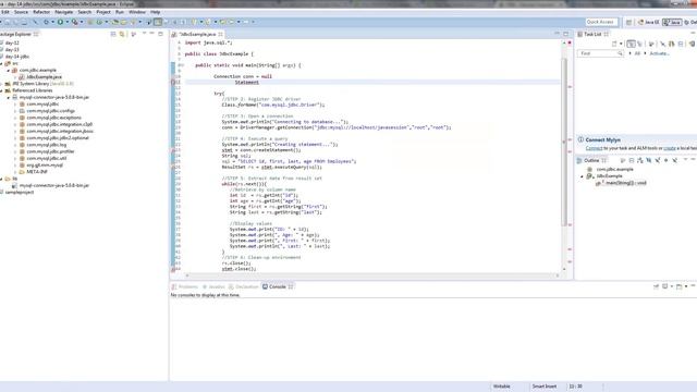 25 Basic of SQL and JDBC examples with MySQL смотреть онлайн