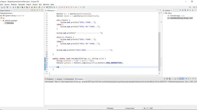 Bài 4 P2 - Sử dụng REGEX EXPRESSION trong JAVA - THỰC HÀNH - Hướng dẫn học lập trình Java nâng cao смотреть онлайн