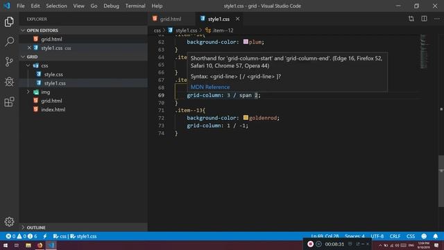 Span And Position Items In Grid using spaning and more. Part 5 смотреть онлайн