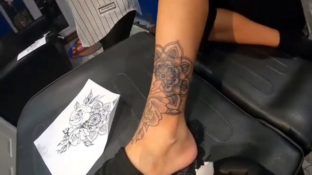 Walshyz Ink tattoo timelapse Mandala Rose смотреть онлайн