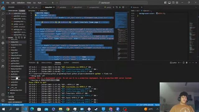 Python Flask Make Web App смотреть онлайн