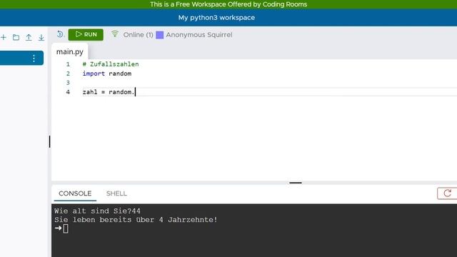 Python Tutorial für Einsteiger auf Deutsch: #06 Zufallszahlen смотреть онлайн