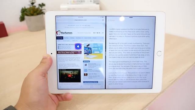 IOS 9   IPad Многозадачность