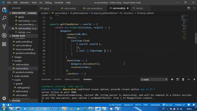 [Arabic] Node JS #36- Online Shop - Manage Cart Part 2 - نود جي اس - متجر ألكتروني - ادارة المشتريا смотреть онлайн