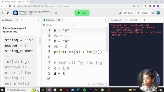 Typecasting in Python | Python Tutorial - Day #9 смотреть онлайн