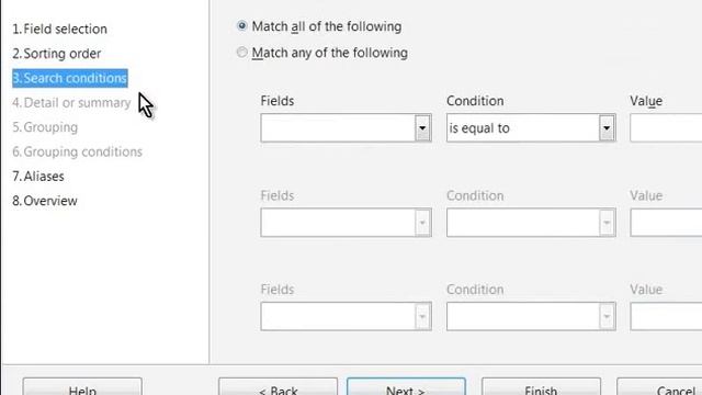 9 Create queries using Query Wizard English смотреть онлайн