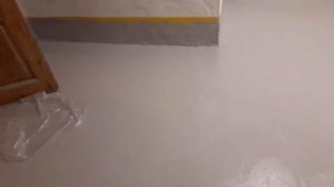 Покраска бетона эпоксидной краской- смолой.