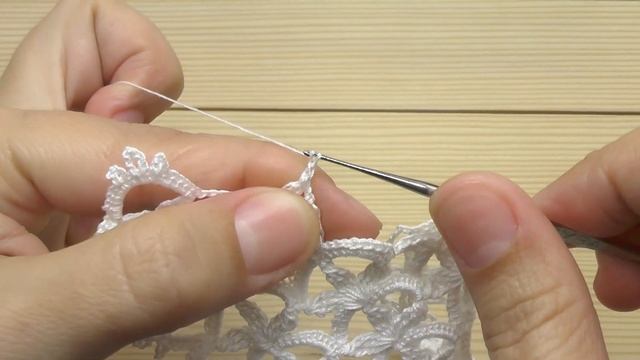 КАЙМА для скатерти ВЯЗАНИЕ КРЮЧКОМ подробный МАСТЕР-КЛАСС Crochet Border for Doily Tablecloth смотреть онлайн
