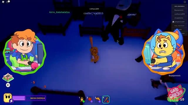 DEFENDEMOS NOSSA CASA DA INVASÃO DE BANDIDOS !!! | Roblox Break in desenho animado do Gato Galactic смотреть онлайн