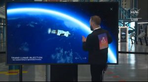 Artemis 1 - the first mission to the moon. | Flight path | Орион летит к Луне