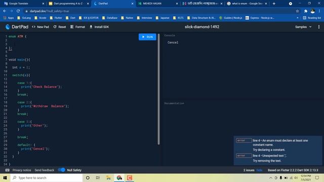 Dart Bangla Tutorial || Part 11 || Enum data type in dart смотреть онлайн