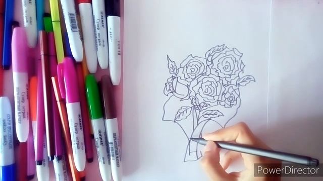 Как нарисовать букет цветов? смотреть онлайн