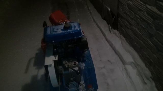 Уборка снега мотоблоком смотреть онлайн