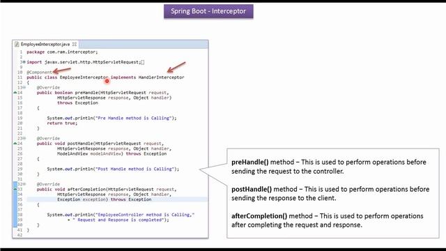 Spring Boot Interceptor Configuration Tutorial | Implementing Interceptors in Spring Boot смотреть онлайн