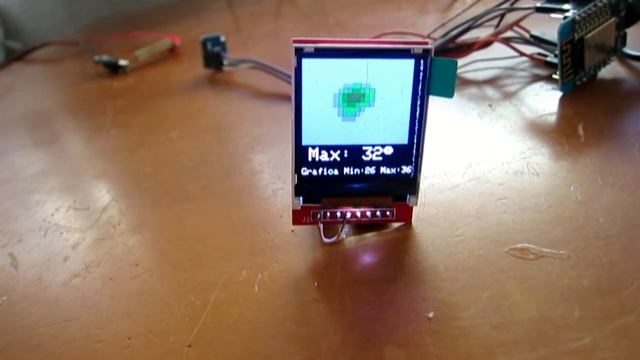 Cámara Termográfica con amg8833 смотреть онлайн