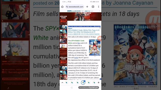 SPY×FAMILY Code: White Film Tops 4.41 Billion Yen After 3rd Weekend at #1 смотреть онлайн