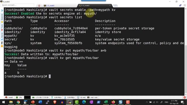 HashiCorp Vault KV SecretEngine v1 - Video 9 смотреть онлайн