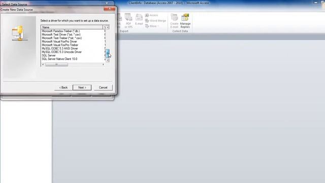 Connecting MicroSoft Access to Wamp смотреть онлайн