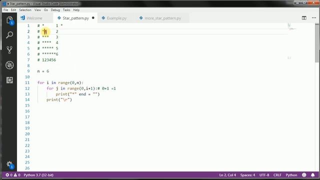 #61 How to print Right Angle Star Pattern in python with detail // Complete Python tutorial(2020)? смотреть онлайн
