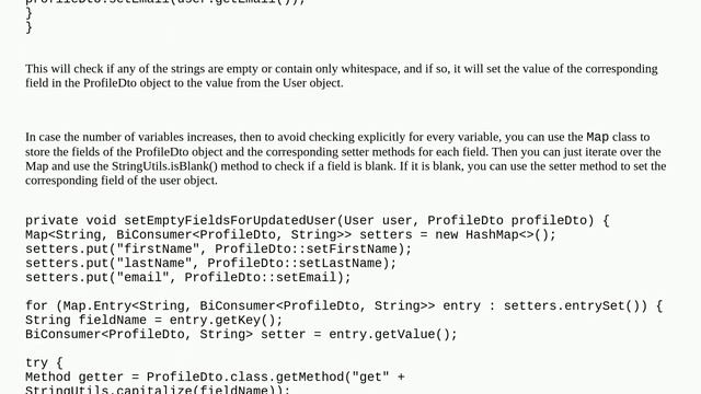 Java - Check if ANY field is null смотреть онлайн