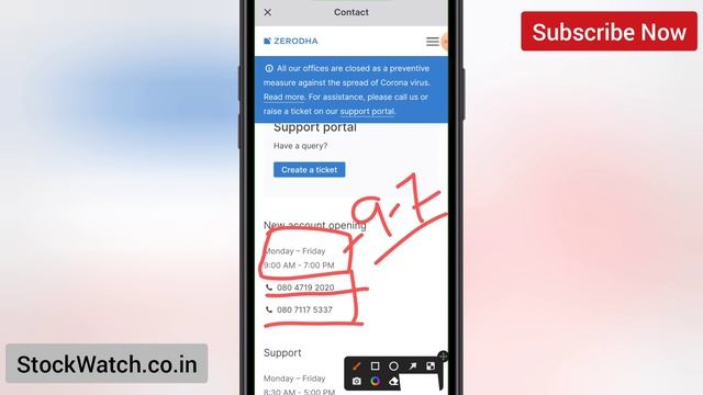 Zerodha 4 Digit Support Code And Zerodha Customer Care Number