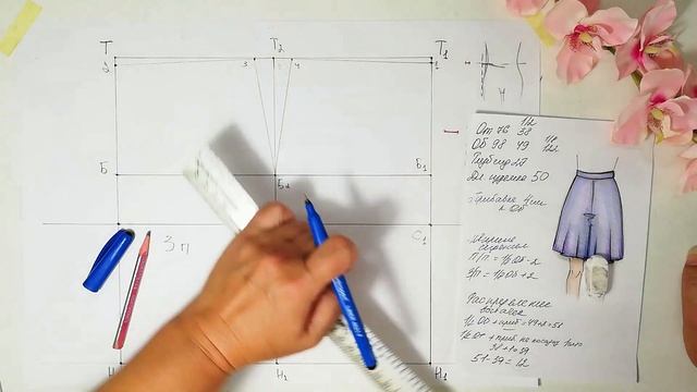 Выкройка ЮБКА-БРЮКИ??? просто! два ВАРИАНТА на любой вкус. #юбка-брюки #выкройкаюбкашорты #кюлоты смотреть онлайн
