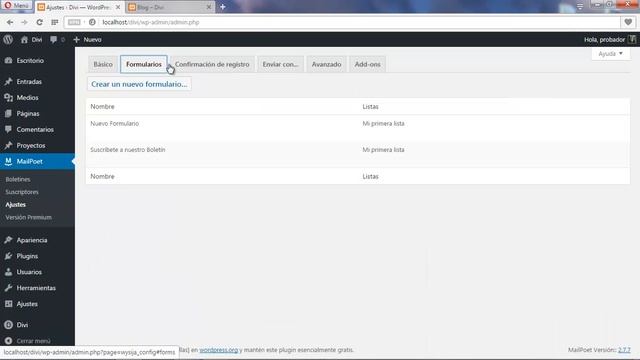 Instalación y configuración de MailPoet - Tutorial en español (1/5) смотреть онлайн