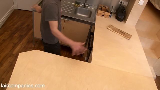 Plywood bedroom hangs as a nest over printed tiny Paris flat смотреть онлайн