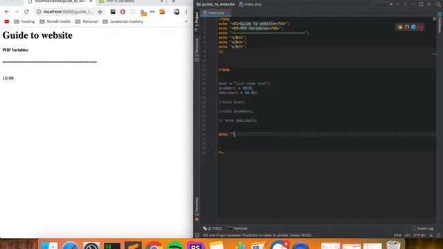PHP Tutorial - For dummies 2018 - #4 - Variables смотреть онлайн