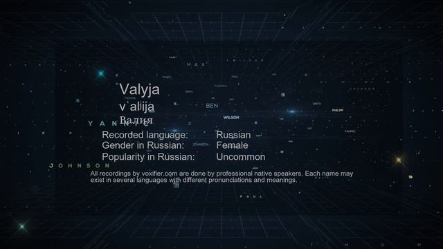 How to Pronounce Valyja (Валия) in Russian - Voxifier.com смотреть онлайн