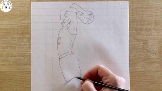 Как нарисовать БАСКЕТБОЛИСТА Джейсон Тейтум / Drawing Jason Tatum JUMP NBA смотреть онлайн