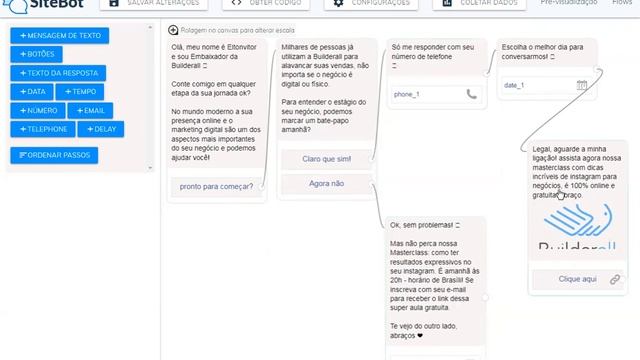 Como Criar um Sitebot e Colocar no seu Site na Builderall смотреть онлайн