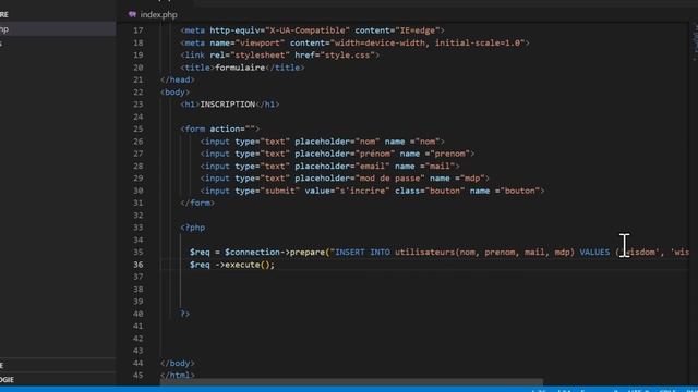 INSÉRER DES DONNÉES DANS UNE TABLE (PHP MYSQL) смотреть онлайн