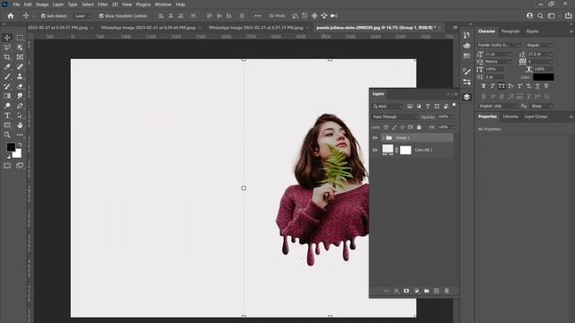 Dripping Paint Splatter Portrait Effect - Photoshop Tutorial смотреть онлайн