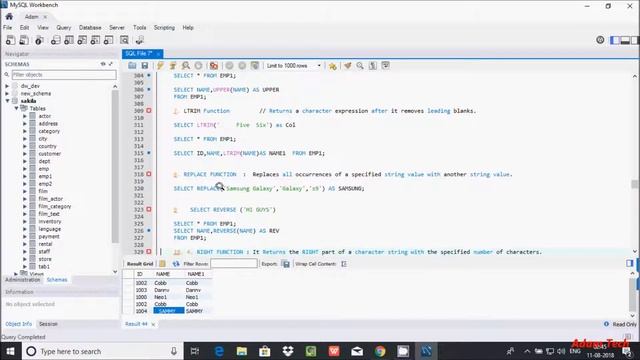 MySql 31 | Working With Common MySQL String Functions смотреть онлайн