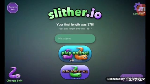 Голодные червячки.(Игра-Slither.io) смотреть онлайн