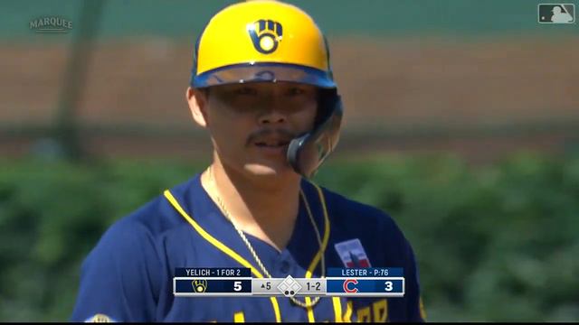 Willson Contreras Guns Down Keston Hiura at Second смотреть онлайн