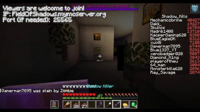 Field of Shadows! Minecraft Creepypasta Livestream - PART 4 смотреть онлайн