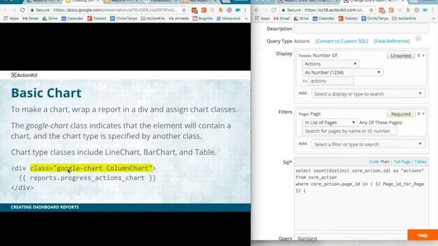 Dashboard Reports: Google Charts смотреть онлайн