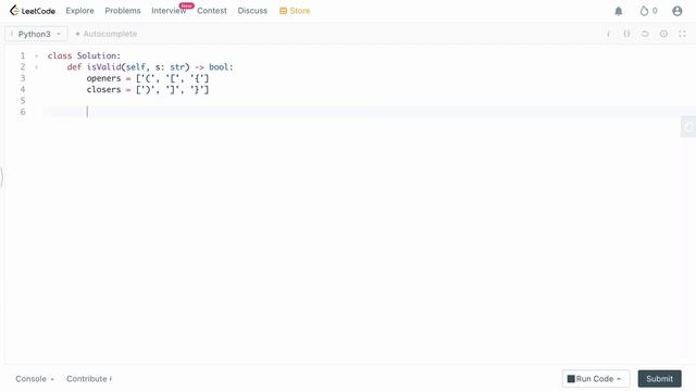 VALID PARENTHESIS | LEETCODE # 20 | PYTHON STACK SOLUTION смотреть онлайн