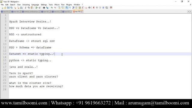 RDD VS DATAFRAME VS DATASET | SPARK INTERVIEW SERIES in Tamil - EPISODE 1 смотреть онлайн